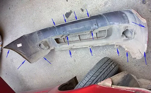 Как снять передний бампер Лада Калина