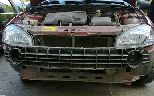 Как снять передний бампер Лада Калина