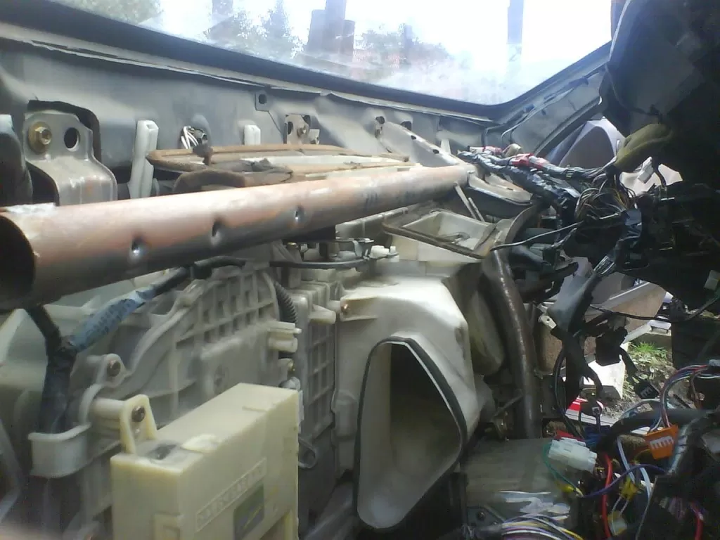 Как промыть радиатор печки