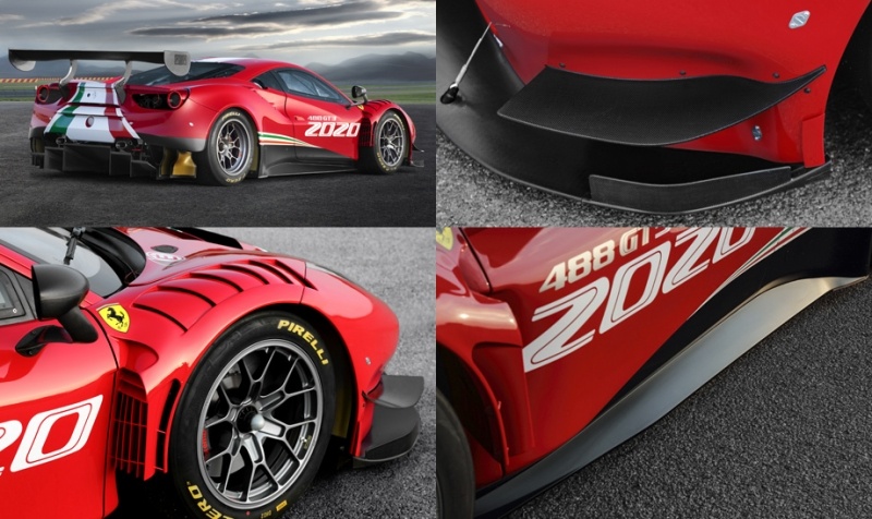 Гоночные версии Ferrari 488 получили обширные пакеты доработок