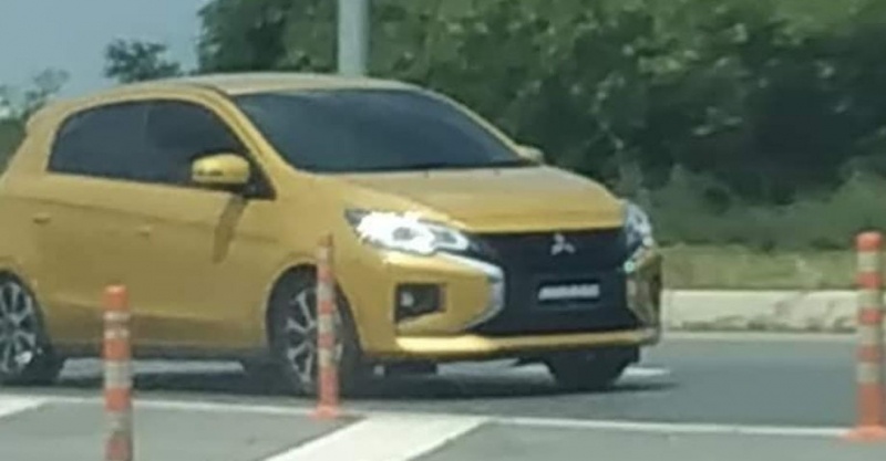 Mitsubishi показала первый тизер обновленных Mirage и Attrage Mitsubishi показала первый тизер обновленных Mirage и Attrage